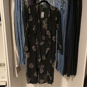 Forever 21 floral black tunic/kaftan